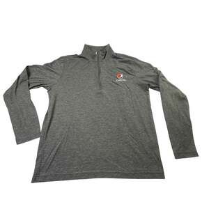Sport-Tek Men's Gray Pepsi Employee Quarter-Zip Pullover Size Medium